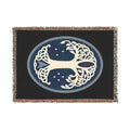 Tree of Life Woven Blanket — Celtic Moon & Star Tapestry Throw