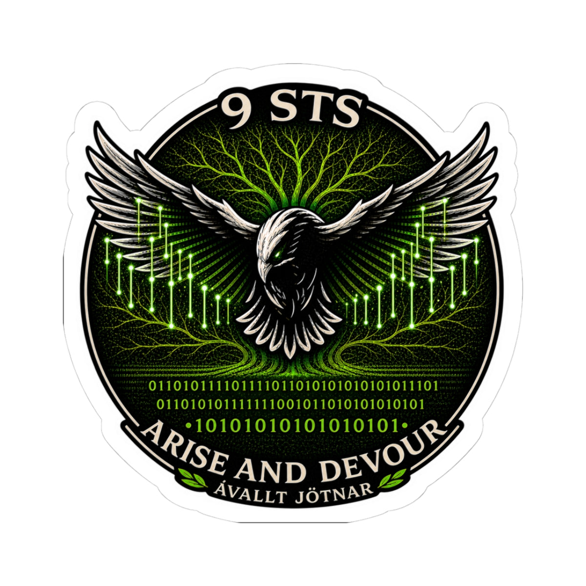 Hraesvelgr, Norse Eagle - Arise and Devour Sticker (1)