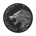 Fenrir, Arise and Devour - Round Vinyl Sticker